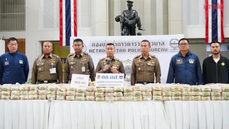 Police Seize 900kg Ice Haul Worth 270 Million Baht