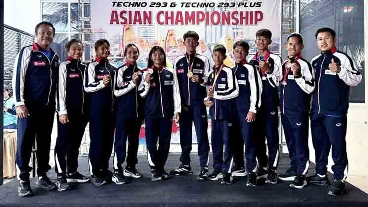 Thai Windsurfers Seize Title and Four Podiums at Asian Championship