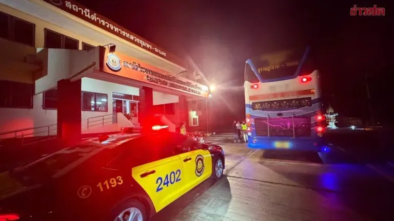 Highway Police Bust 10 Myanmar Workers Hidden in Tour Bus