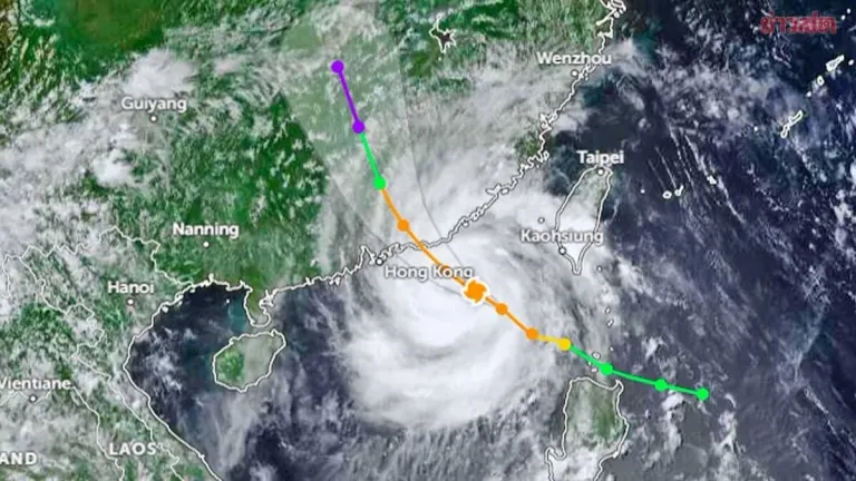 Typhoon Noul Bears Down on Guangdong and Hong Kong