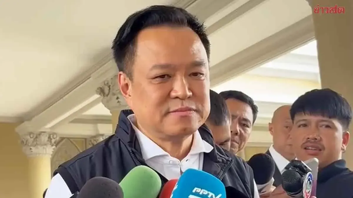 Anutin Confident Pheu Thai Support, Dismisses No‑Confidence Motion