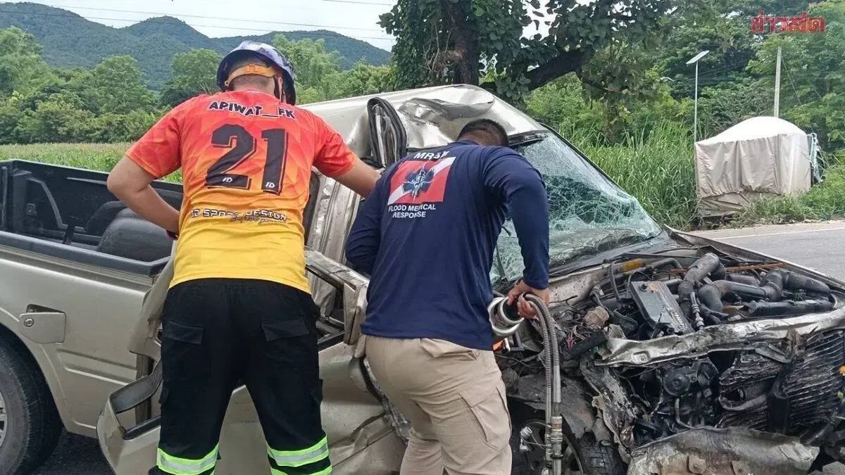 Pickup Truck Collides With Dump Truck, Driver Dies