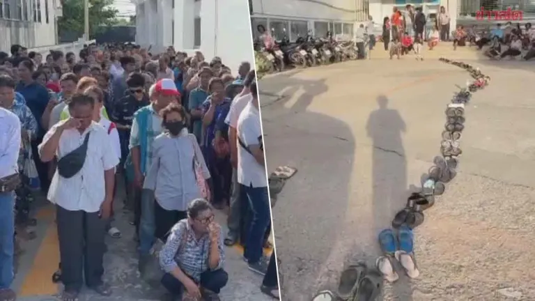 Nakhon Ratchasima Residents Flock to Register for 'Thai Help Thai Plus' Program, Banks Packed as Elderly Nearly Trampled