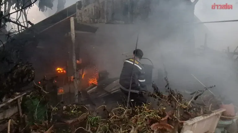 Fire Destroys Carport and Dog Enclosure Behind Home