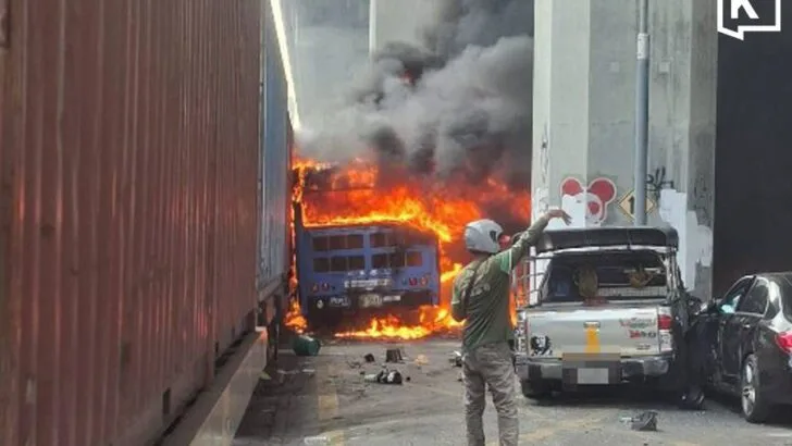 Freight train slams into Bangkok bus, killing 8 and injuring more than 20