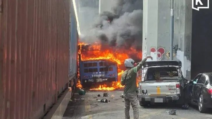 Freight train slams into Bangkok bus, killing 8 and injuring more than 20