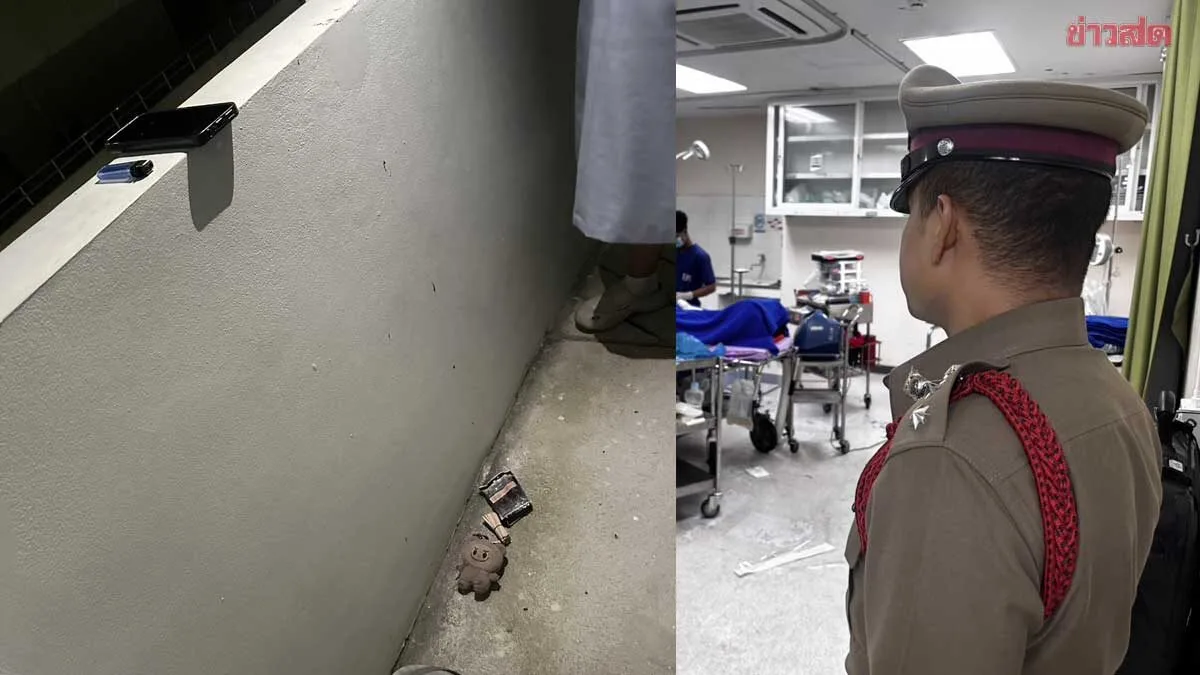 Shocking incident: Man enters Phuket hospital, goes to 7th floor, then falls fatally