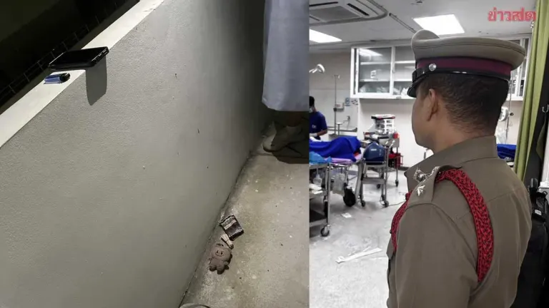 Shocking incident: Man enters Phuket hospital, goes to 7th floor, then falls fatally