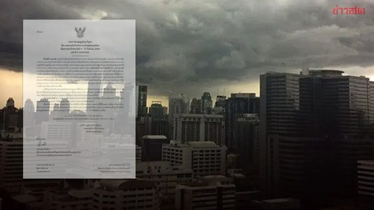Heavy Rain Alert Issued for September 9-13