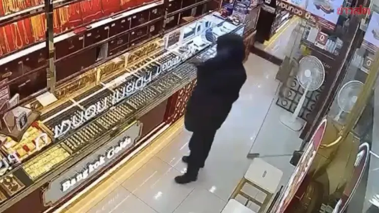 Man Arrested in Gold Shop Robbery Worth 3.5 Million Baht