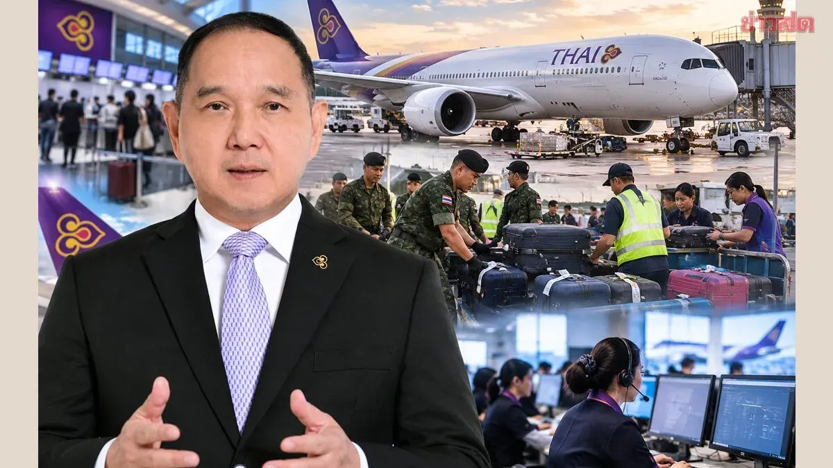 Thai Airways Slashes Flights 40% to Clear 5,600 Bags in 72 Hours