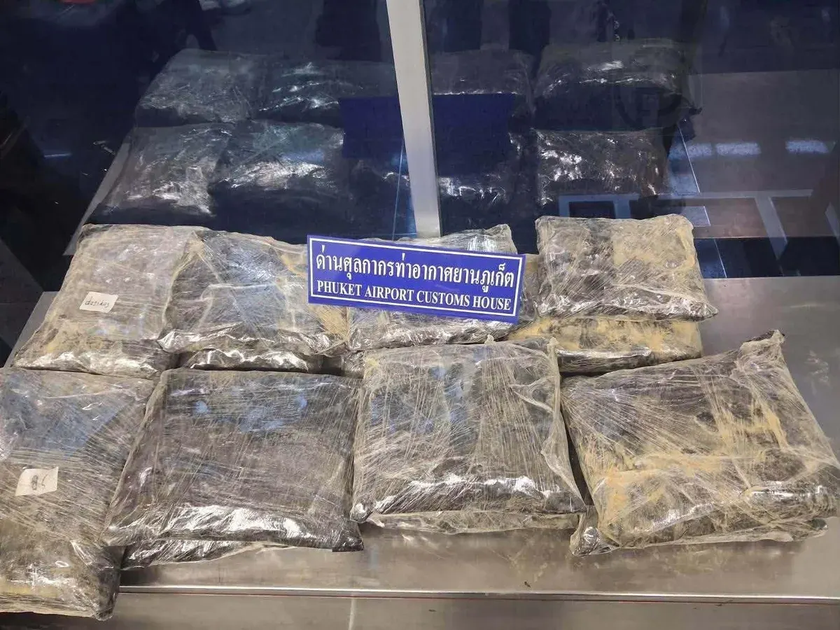 Two Women Arrested With 32kg Cannabis At Phuket Airport