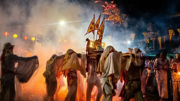 Thousands Celebrate Phuket Vegetarian Festival With Firecrackers