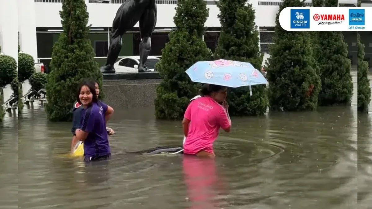 Thai Water Polo Stars Battle Floods at Team Lodgings