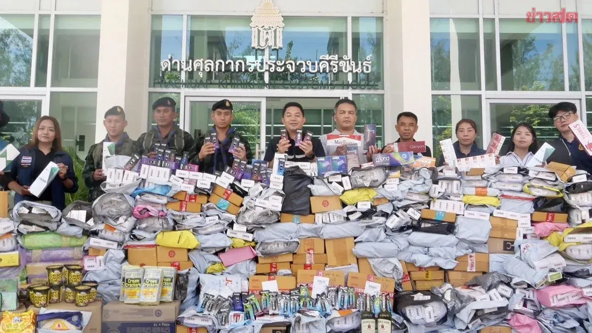Police Seize Smuggled Cigarettes Worth Over 2.2 Million Baht
