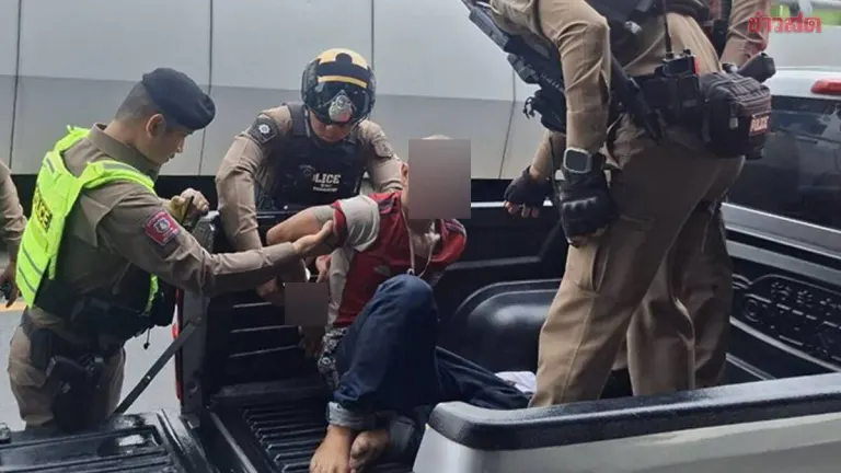 Police Commander Disarms Drugged Lao Man Holding Family Hostage