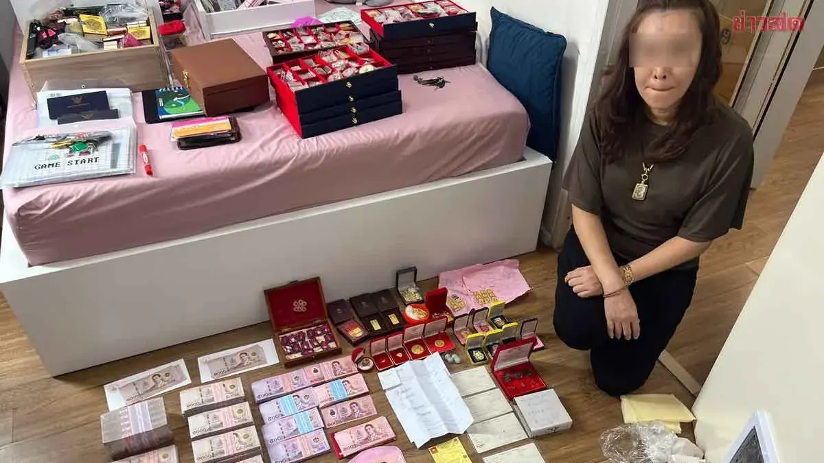 Police Raid Reveals Gold, Cash, and Buddha Amulets