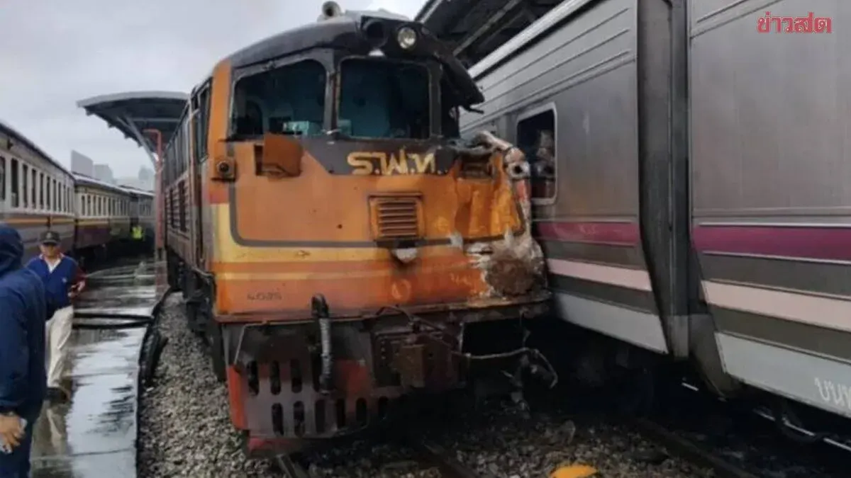 Train Collides With Sleeper Car Near Bangkok, Staff Injured
