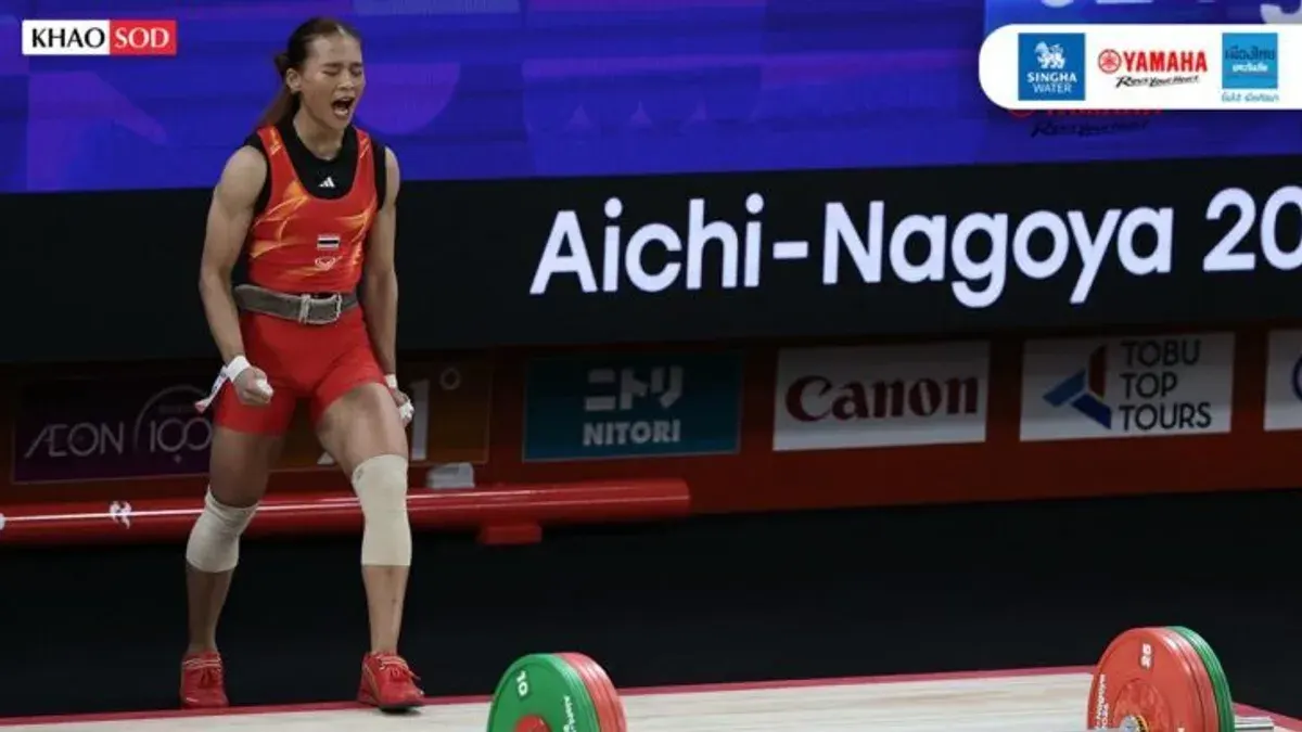 Thai Weightlifter Suraswadee Wins Silver at Asian Games