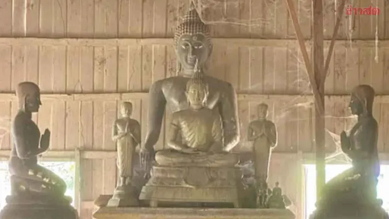 Ancient Buddha Image Draws Crowds at Buriram Temple