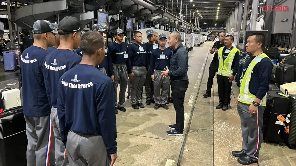 Royal Thai Air Force Deploys 100 Personnel to Clear Suvarnabhumi Backlog