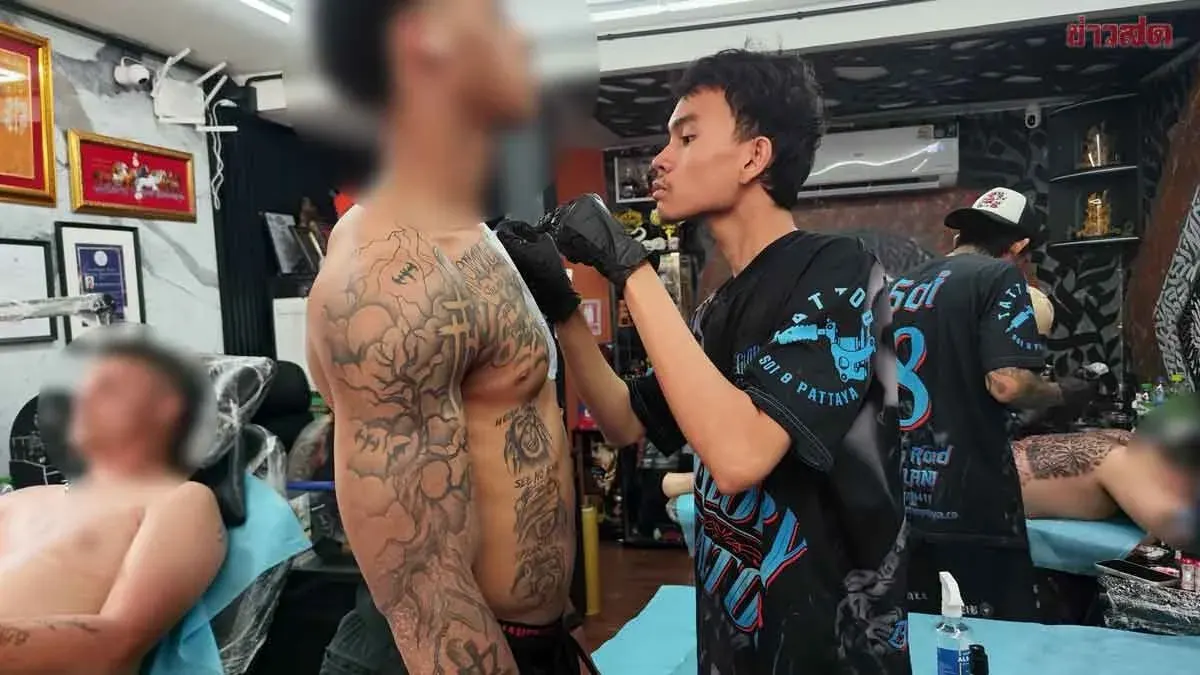 US Navy Shore Leave Boosts Pattaya Tattoo Business