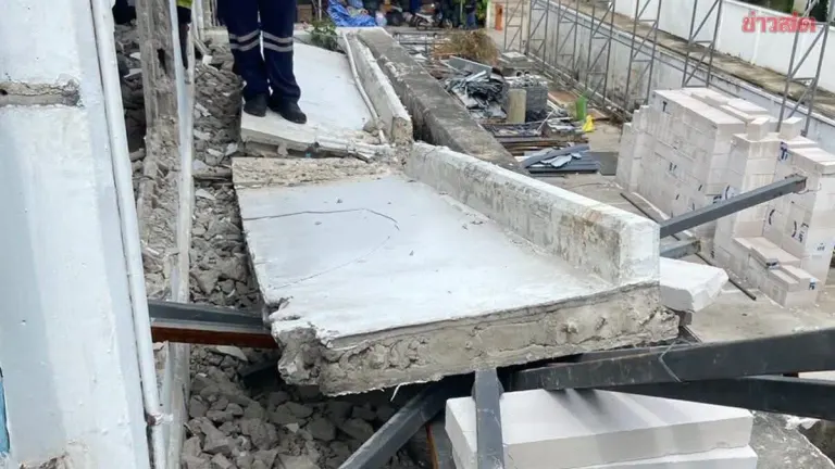 Concrete Panel Kills Worker at Bangkok Construction Site