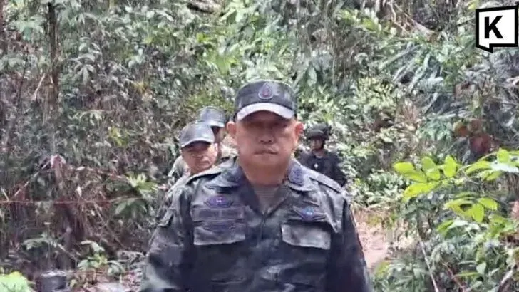 Regional Army Chief Inspects Border Blast Site Near Cambodia