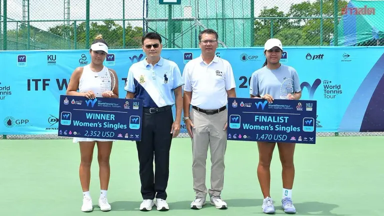 Anjisaa Claims Women's Singles Runner-Up Finish at ITF Tournament; New Zealand's Shepp Crowned Men's Champion in Nakhon Pathom