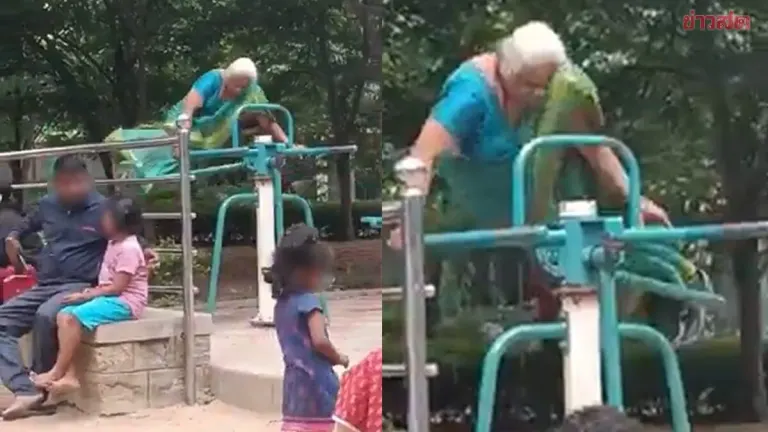 Indian Grandmother's Outdoor Gym Video Sparks Online Debate