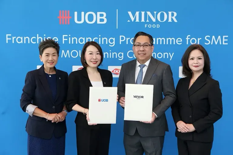 UOB Partners with Minor Food to Launch Franchise Loans with No Collateral Required, Up to 30 Million Baht