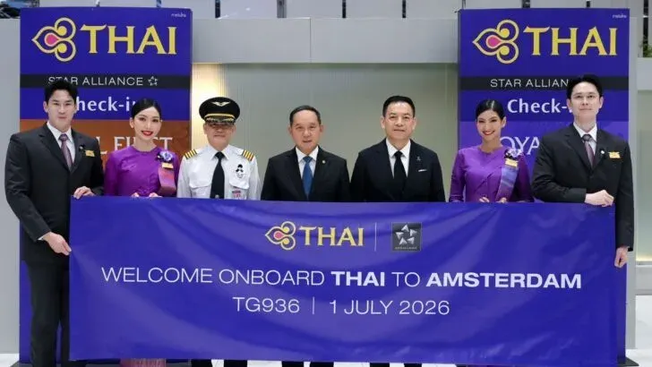 Thai Airways Resumes Amsterdam Route After 28 Years