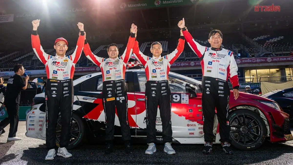 Toyota Gazoo Racing Thailand Wins Sixth RAAT Endurance Title