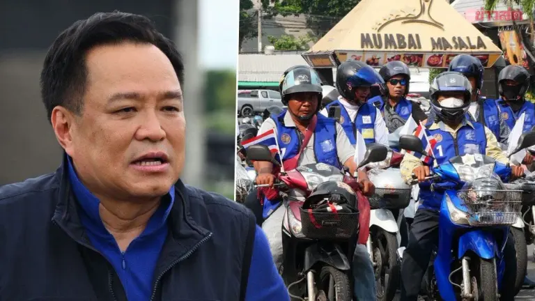 Anutin Orders Motorcycle Taxis Back to Orange Vests Over Safety Concerns