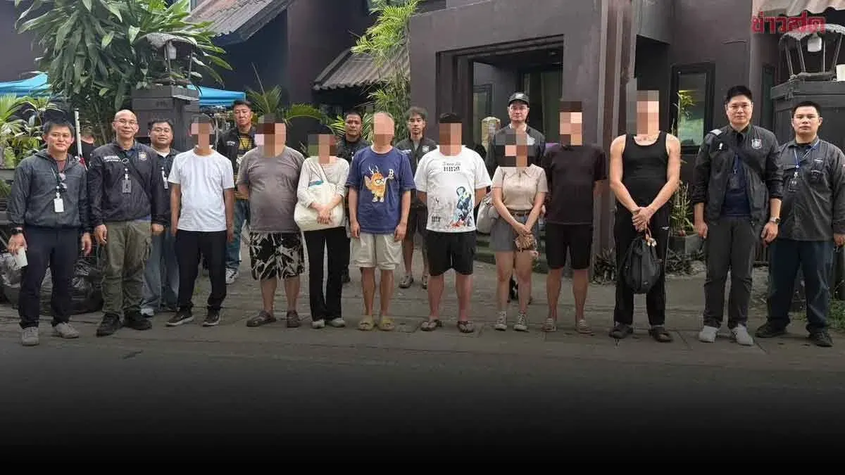 Tourist Police Bust Illegal Chinese Web Series Production in Chiang Mai, Arrest 8 Producers and Actors