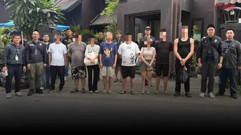 Tourist Police Bust Illegal Chinese Web Series Production in Chiang Mai, Arrest 8 Producers and Actors