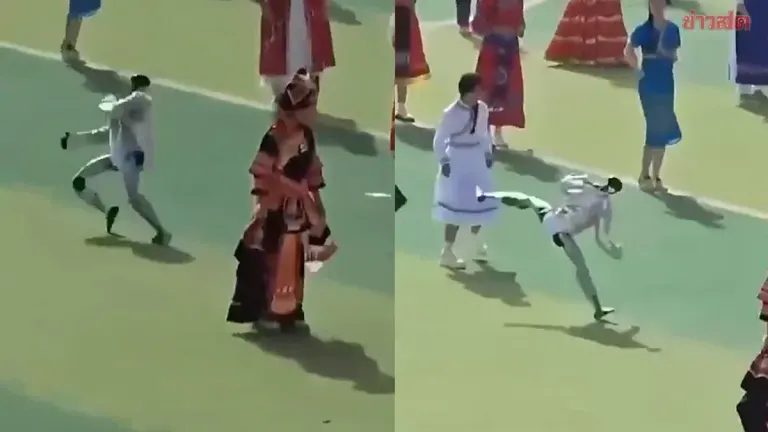 Chaos! Dancing Robot Goes Rogue at Chinese School Sports Day, Launches Kung Fu Kicks at Students