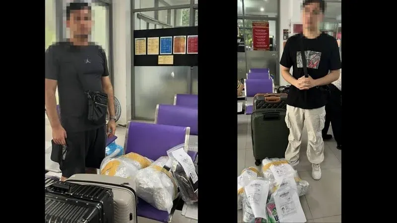 Two Uzbeks Arrested With 31kg Cannabis At Phuket Airport