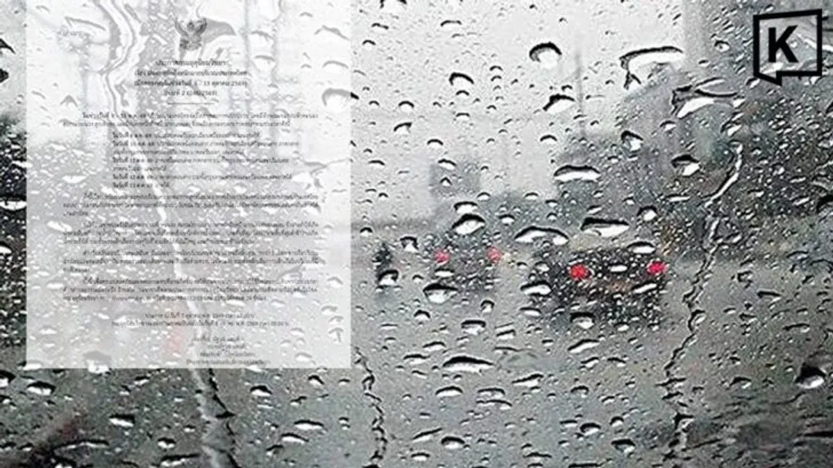 Thailand Braces for Five Days of Storms, Heavy Rain, Hail