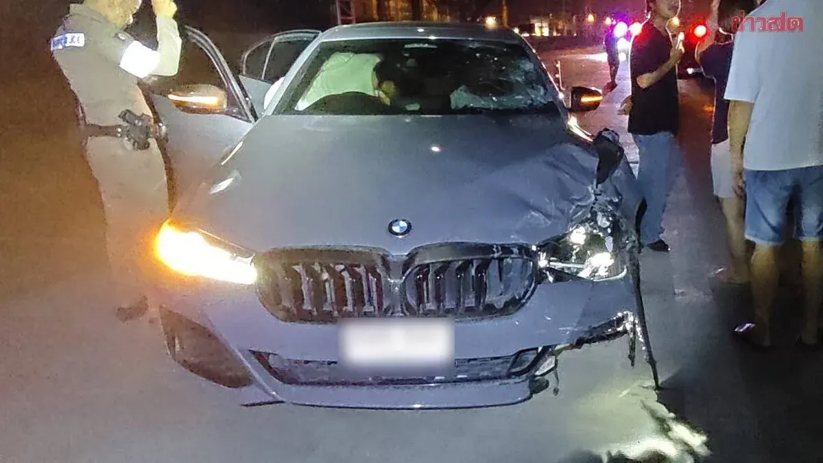 BMW Rear-Ends Motorcycle Rider Who Had Just Left Restaurant, Fatal Collision