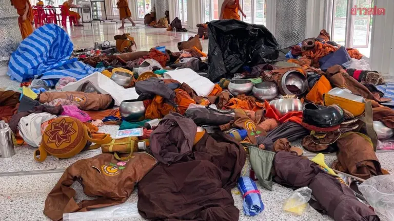 15 Buddhist Monks Survive Pickup Truck Crash