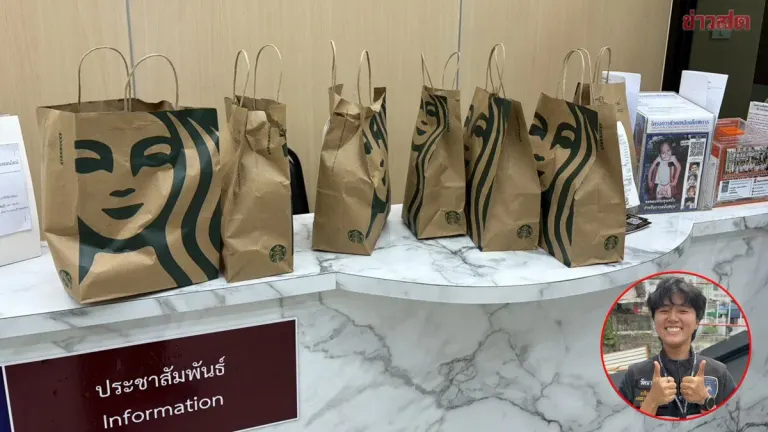 Mystery Donor Sends 3,200 Baht Coffee to Rattanathib Police Station