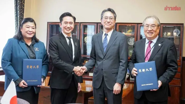 Thai Deputy PM Signs AI Materials Pact with Kyoto, Osaka