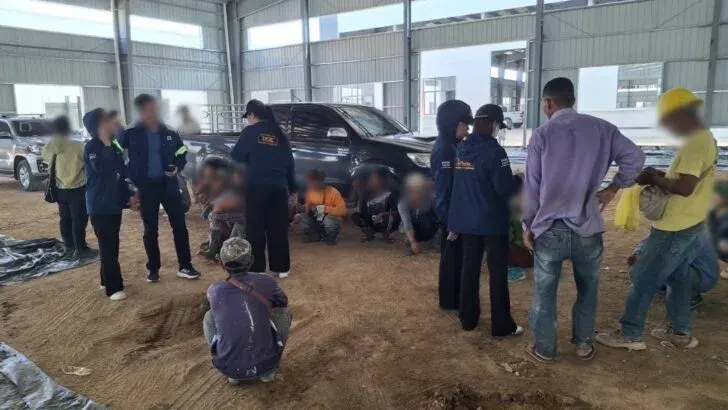Thai Authorities Detain 43 Foreign Workers at Rayong Site