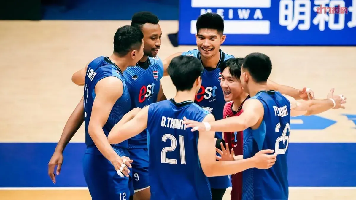 Thai Volleyball Team Defeats Qatar in Asian Championship Opener