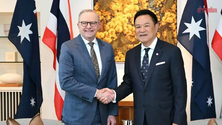 Thai PM Anuthín Visits Australia on Official State Trip