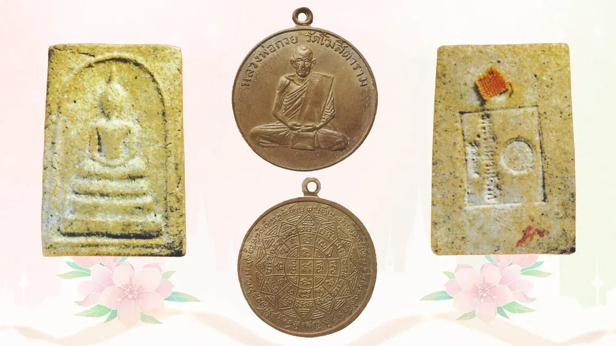 Buddhist Amulet World - First Edition Luang Pho Rung Coins and Luang Pu Thong Dam Amulets