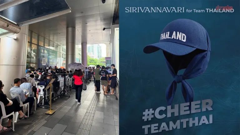 Massive Crowds Queue for Sirivannavari Team Thailand Merchandise at Siam Paragon