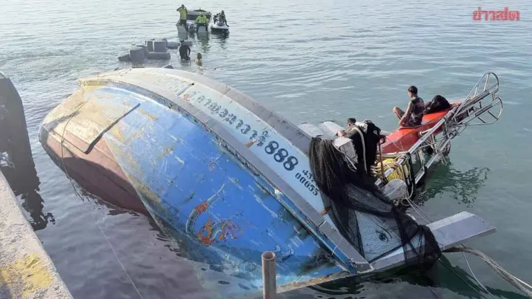 Six Missing Fishermen Found Dead Inside Sunken Thai Boat