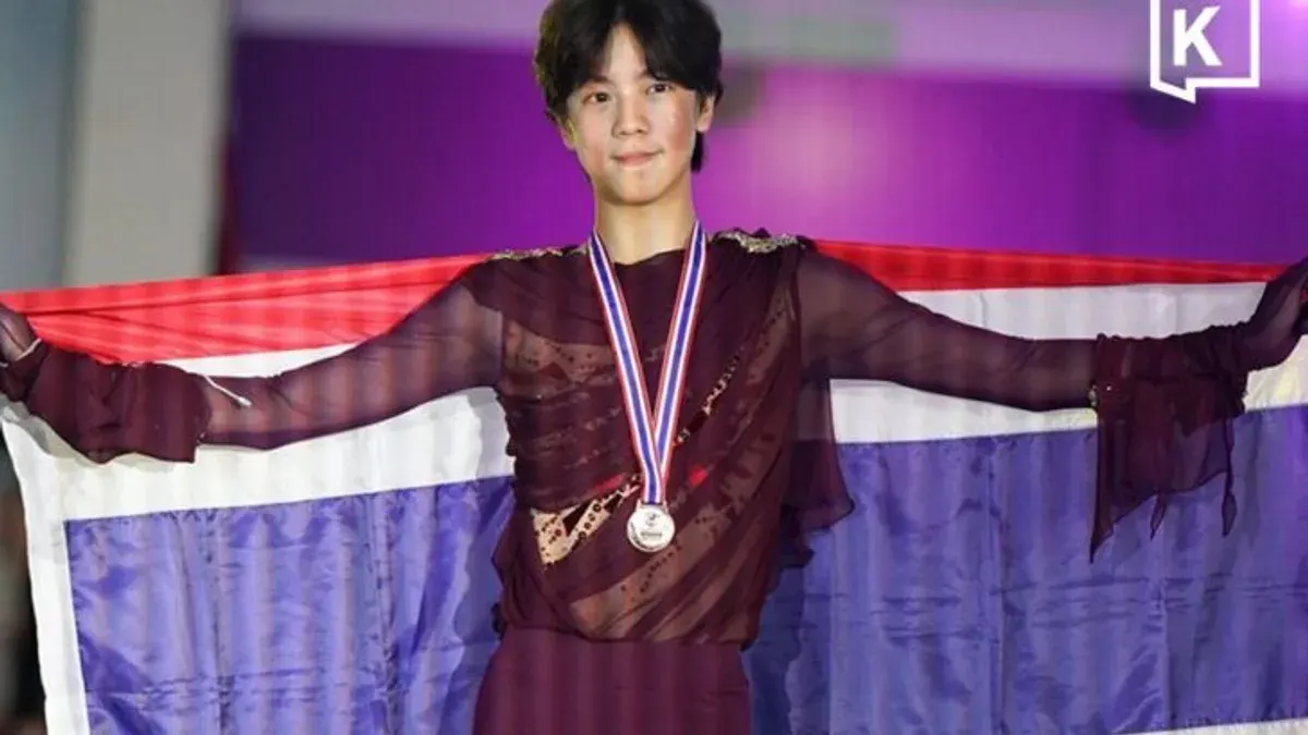 Thai Skater Hiro Kaewtathip Wins Historic Junior Grand Prix Medal
